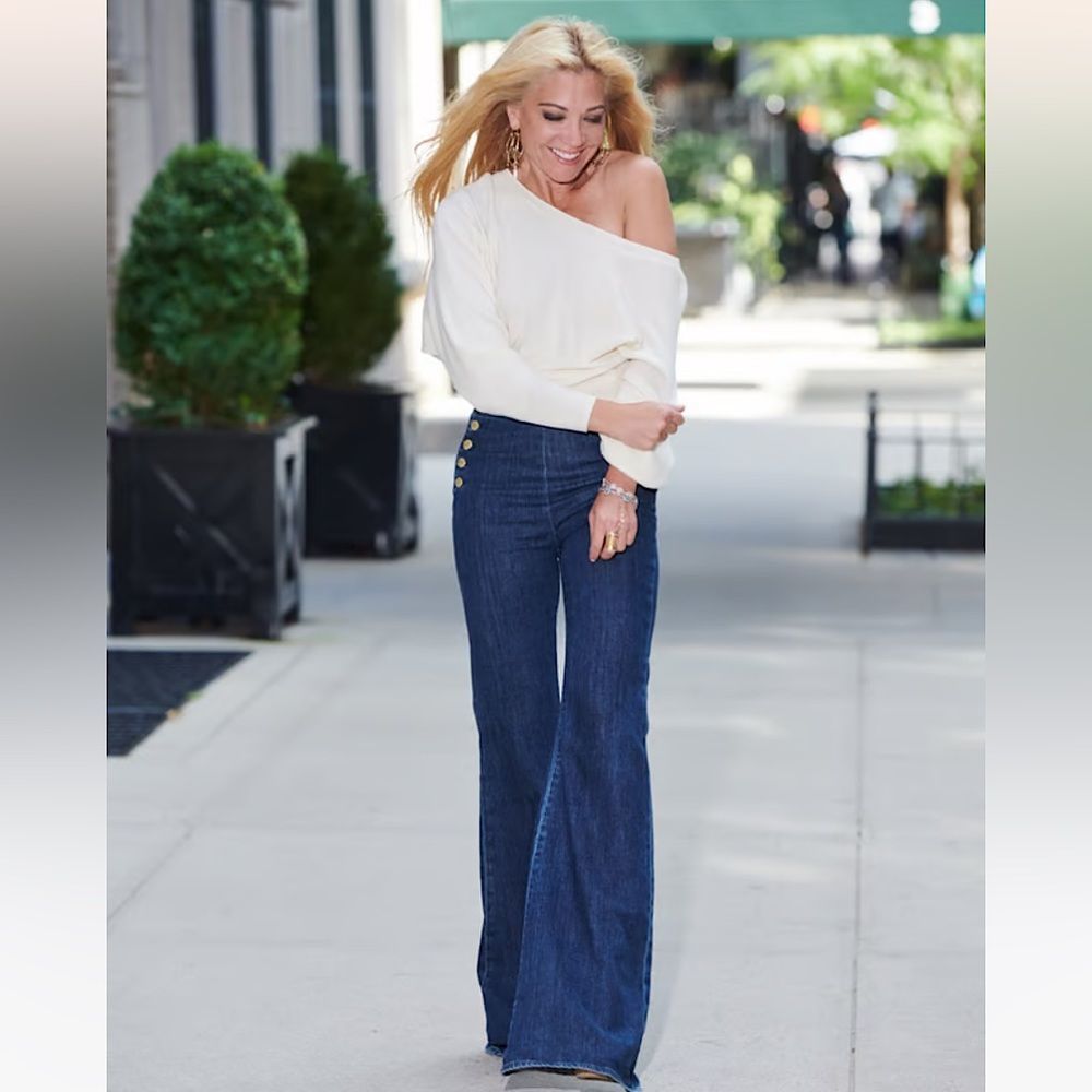 Women's Blue Flare Jeans